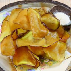 사츠마 고구마 칩스 【메카부 소금/치즈】