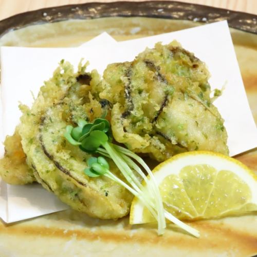 牡蠣の磯部揚げ