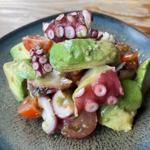 octopus and avocado salad
