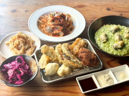 【2시간 음료 무제한 ♪】 인기 안주와 튀김, 파스타까지 만끽◎