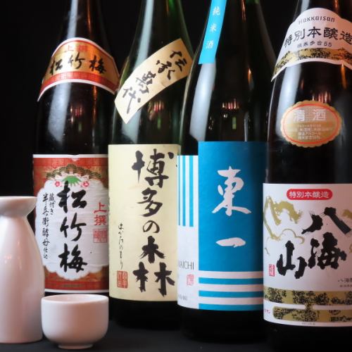 九州の豊富な厳選された日本酒を是非ご賞味あれ♪