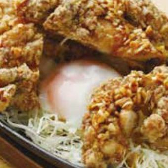 Salted fried chicken iron plate