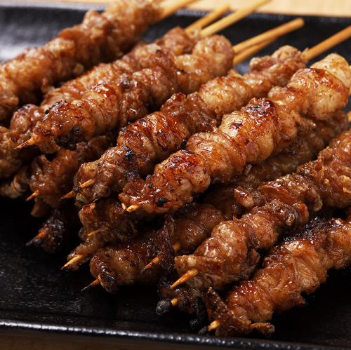 博多とり皮巻き巻き串