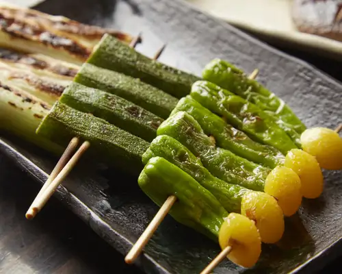 5-piece vegetable skewer assortment
