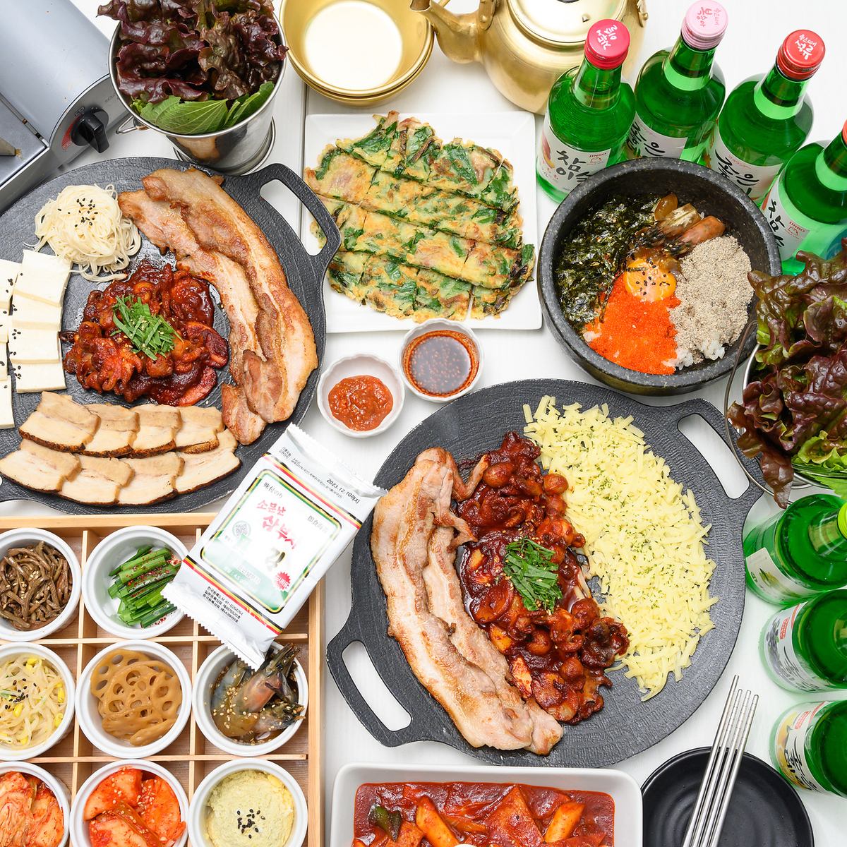本場韓国の味わい×チャミスルなどの韓国酒も！韓国風店内も◎