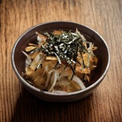 オニオンスライス／梅ドレッシングorポン酢　各種