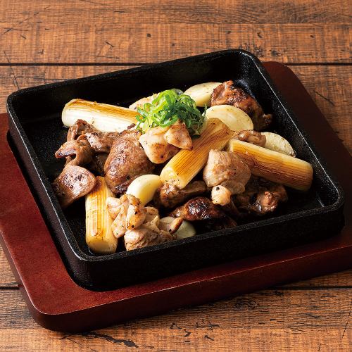 蒜香烤鸡心和鸡腿