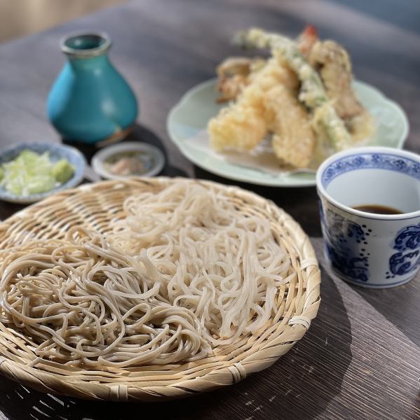 天せいろ (海老天と季節の野菜5種)