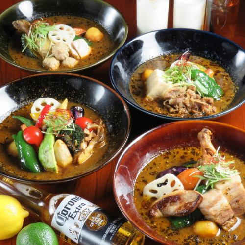 じっくり煮込んだスープは、4種類から選べます★