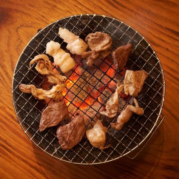 Shichirin grilled hormones available only at Kotoni store