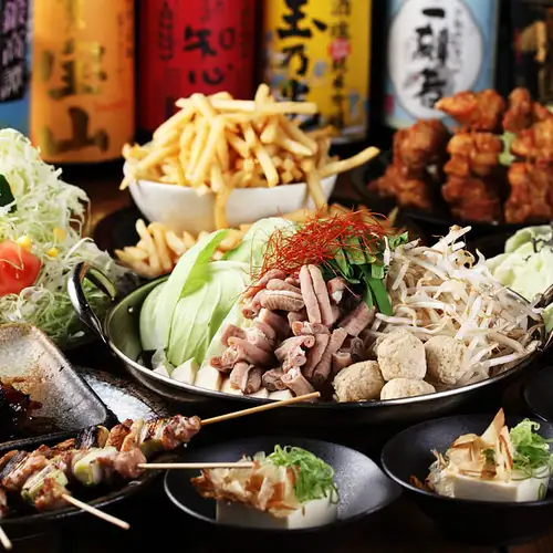 半蔵名物！バカ盛りコース◎2ｈ飲み放題にバカ盛り唐揚げ・ポテトなどが愉しめるコース3480円～