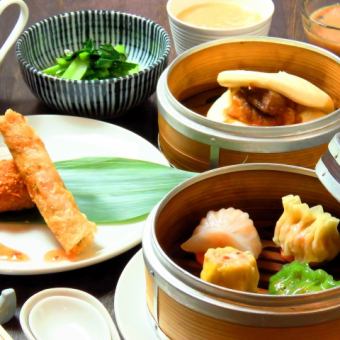包括您选择的中国茶♪丰富多彩的中国套餐[总共7道菜，仅食物]2,500日元