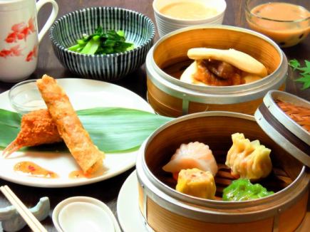 包括您選擇的中國茶♪豐富多彩的中國套餐[總共7道菜，僅食物]2,500日元