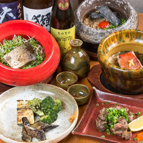 香ばしい旬の味を炭火で