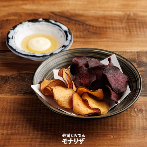 사츠마 고구마 칩스 꿀 마요와 함께