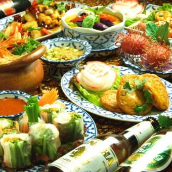 Enjoy a taste of Thailand in Omiya★Standard recommended course with 2 hours of all-you-can-drink → 5,700 yen
