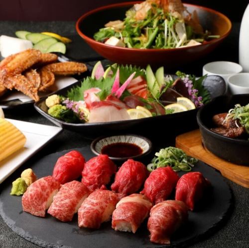 ◇TVで話題の肉寿司をご堪能