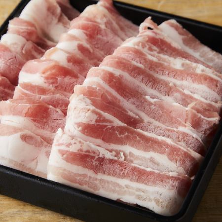 【お手軽コース】当店一押し!!豚バラ肉のしゃぶしゃぶや北海道鮮魚など!2時間飲み放題7品4000円