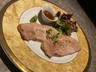 Specially selected charcoal-grilled roast pork