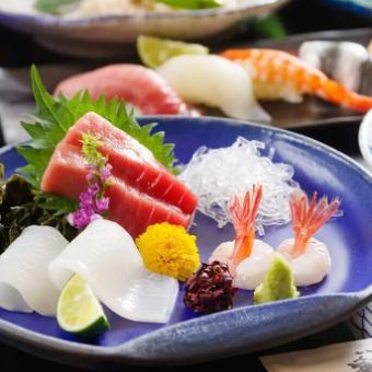 "2025 Winter Fisherman's Village Course" Yellowtail Shabu-Shabu Hot Pot, Sushi, Cod Milt, Snow Crab, etc. [8 dishes in total] *Photo is for illustrative purposes only