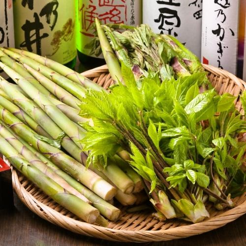 季節の産直野菜・仕入れにこだわり