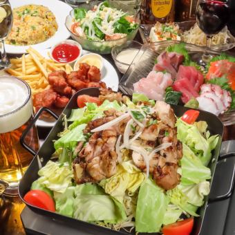【お席150分制！120分LOの飲み放題付き♪生ビールも可！】☆6500円⇒6000円コース☆