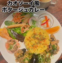鶏パイタンとココナッツミルクのカオソーイ風ポタージュカレー