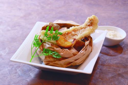 甜鯛魚和印加覺醒薯條