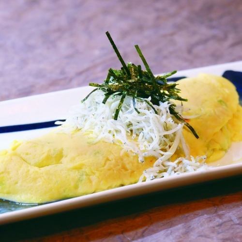 しらすの出汁オムレツ