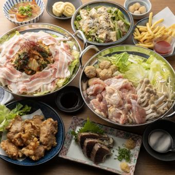 冬宴会に！《鶏鍋or豚キムチ鍋》の選べる鍋＋670種2時間食べ飲み放題！￥5,000