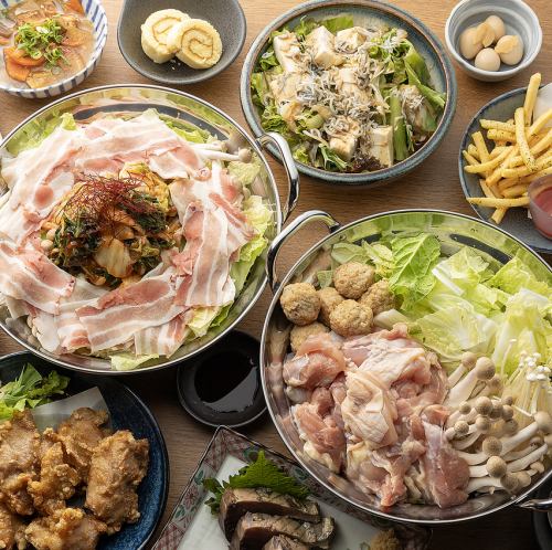 冬宴会に！《鶏鍋or豚キムチ鍋》の選べる鍋＋670種2時間食べ飲み放題！￥5,000