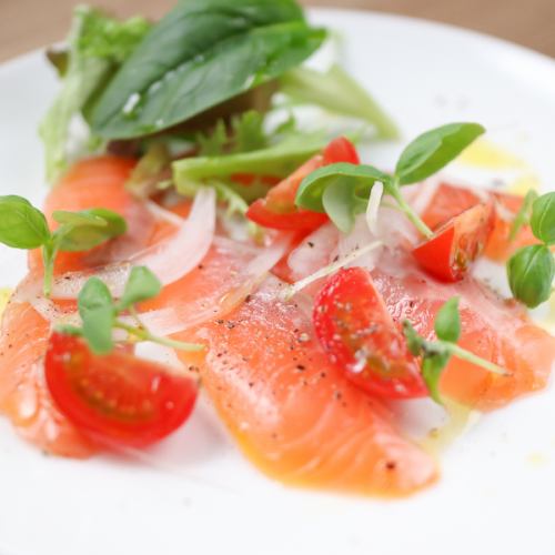 Carpaccio of today's fresh fish delivered directly from Toyosu Market