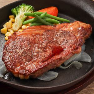 "鉄板"サーロインステーキ