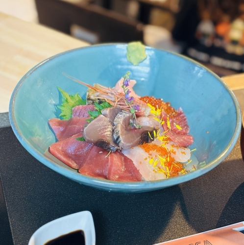 菊花海鲜盖饭