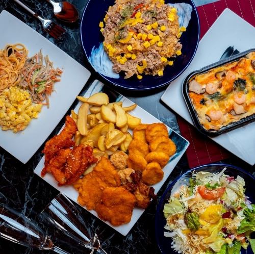 大人気！3時間飲み放題付お得プランが5000円♪ボリューム満点のお料理5品をご用意！ぜひご利用ください♪