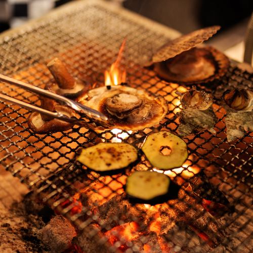 湘南野菜 出汁漬けズッキーニの炉端焼き