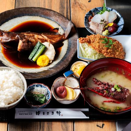 【ランチ】江の島漁港直送★漁師のあら炊き御膳/全9品/3980円(税込)