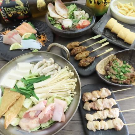 鶏鍋コース。選べるスープ&〆。身も心も温まる【ビールあり◆120分飲み放題】5500→5000円(税込)