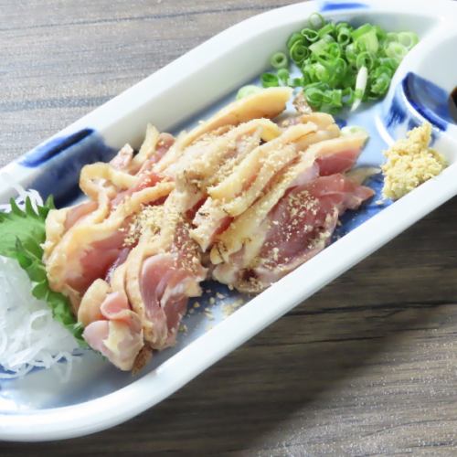 国産どりのもものたたき/国産どりのユッケ/国産どりのたたきとクリームチーズ