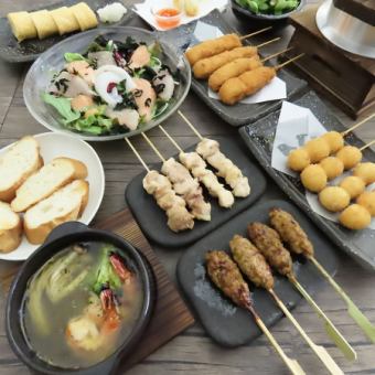 【日～木限定】いろどりコース。120分飲み放題付（ラストオーダー直前)4000円(税込)