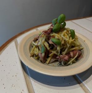 ホタルイカとじゃがいものジェノベ和え