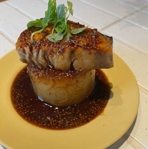 ブリ照り大根~粒マスタード照り焼きソース~