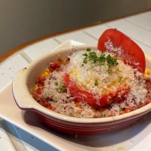丸ごとトマトのサフランリゾット