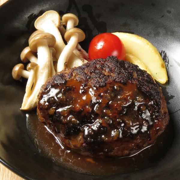 100% domestic beef homemade hand-kneaded hamburg steak☆