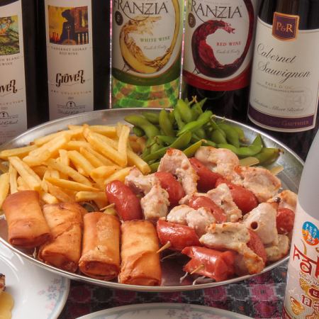 【宴会や飲み会に！】120分飲み放題付♪お料理9品居酒屋コース【3,190円】☆