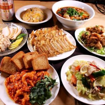 元祖焼餃子油淋鶏食べ放題5000コース(120分飲み放題付き)