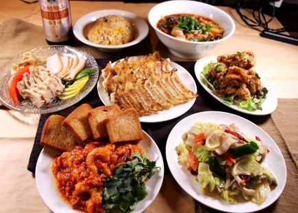 元祖焼餃子油淋鶏食べ放題5000コース(120分飲み放題付き)