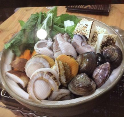冬季限定!!出汁たっぷりの貝鮮鍋コース!!◆120分飲み放題付◆7980円→7000円(税込)!!