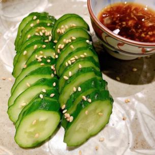 cucumber pickled in rice bran