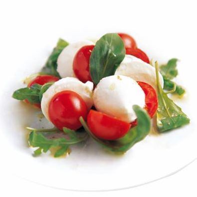 Caprese with buffalo mozzarella “Bocconcini”